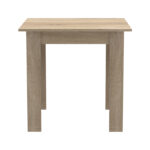 Τραπεζαρία Manka I-Julita pakoworld σετ 3τεμ σε sonoma-μαύρη απόχρωση 80x80x77εκ - Image 6