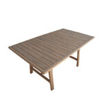 Τραπεζαρία Malibu pakoworld μασίφ ξύλο ακακίας 160x90x75εκ Σετ 5τεμ - Image 6