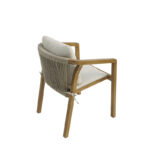 Τραπεζαρία Malibu pakoworld Σετ 5τεμ μασίφ ξύλο ακακίας 160x90x75εκ - Image 4