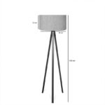 Φωτιστικό δαπέδου PWL-1059 pakoworld Ε27 σε άμμου/μπεζ-καρυδί απόχρωση Φ38x140εκ - Image 3