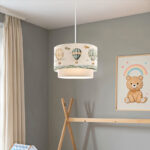 Παιδικό φωτιστικό οροφής Balon pakoworld σε κρέμα απόχρωση Φ30x20εκ - Image 2