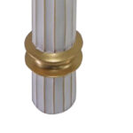 Διακοσμητικό βάζο δαπέδου Bruna Inart μέταλλο σε χρυσή και λευκή απόχρωση Φ15.2x76.5εκ - Image 3