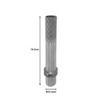 Διακοσμητικό βάζο δαπέδου Bruna Inart μέταλλο σε χρυσή και λευκή απόχρωση Φ15.2x76.5εκ - Image 4