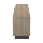 Έπιπλο τηλεόρασης με Led Vario pakoworld sonoma - ανθρακί 185.6x35x45εκ - Image 7