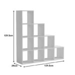 Βιβλιοθήκη Scala pakoworld sonoma 129.5x29x129.5εκ - Image 5