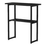 Κονσόλα Solain pakoworld μαύρο εφε μαρμάρου-μαύρο μέταλλο 79x29x85εκ - Image 4