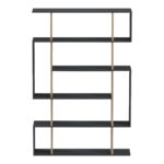 Βιβλιοθήκη Mito pakoworld ανθρακί - sonoma 108.5x25x161εκ - Image 2