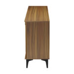 Μπουφές Riba pakoworld καρυδί-μαύρη όψη μαρμάρου 180x40x78εκ - Image 7