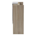 Γραφείο reception Zowel pakoworld με led sonoma-λευκή όψη μαρμάρου 90x40x110εκ - Image 6