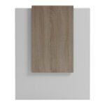 Γραφείο reception Zowel pakoworld με led λευκό - sonoma 90x40x110εκ - Image 5