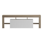 Έπιπλο τηλεόρασης Liner pakoworld sonoma-λευκό 150x40x50εκ - Image 6