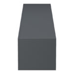 Έπιπλο τηλεόρασης επιτοίχιο με Led Rival pakoworld ανθρακί 210x35x30εκ - Image 5