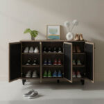 Παπουτσοθήκη-ντουλάπι Ronan pakoworld χρώμα φυσικό 105x35x66εκ - Image 3