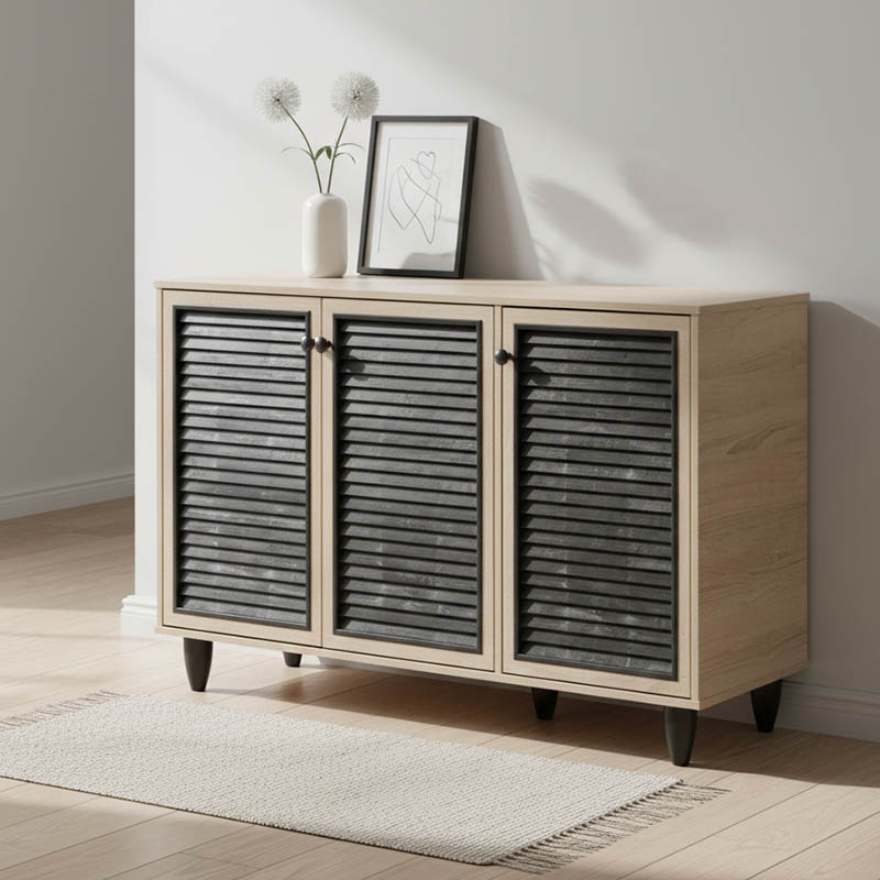 249-000005 Παπουτσοθήκη-ντουλάπι Ronan pakoworld χρώμα φυσικό 105x35x66εκ