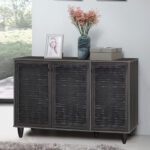 Παπουτσοθήκη-ντουλάπι Ronan pakoworld χρώμα wenge 105x35x66εκ