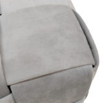 Σκαμπό Jisko pakoworld γκρι βελούδο 38x38x40εκ - Image 3