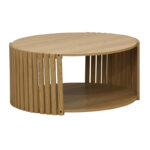 Τραπέζι σαλονιού Heavenly pakoworld MDF φυσικό Φ83x38εκ