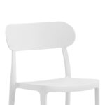 Καρέκλα Amvroan στοιβαζόμενη pakoworld με UV protection λευκό pp 51x49x79.5εκ - Image 3