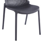 Καρέκλα Teragi στοιβαζόμενη pakoworld pp με UV protection ανθρακί 58x43.5x82εκ - Image 7