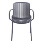 Πολυθρόνα Teragi στοιβαζόμενη pakoworld pp με UV protection ανθρακί 59x57x82εκ - Image 4