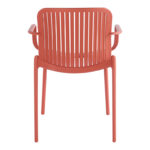 Πολυθρόνα Teragi στοιβαζόμενη pakoworld pp με UV protection terracotta 59x57x82εκ - Image 5