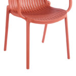 Πολυθρόνα Teragi στοιβαζόμενη pakoworld pp με UV protection terracotta 59x57x82εκ - Image 7