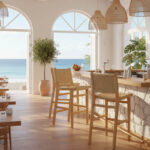 Σκαμπό μπαρ Julien pakoworld rubberwood φυσικό-έδρα φυσικό σχοινί 45x46x95εκ - Image 2