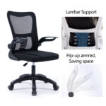 Καρέκλα γραφείου εργασίας Annalise pakoworld mesh μαύρο - Image 3