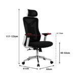 Καρέκλα γραφείου διευθυντή Andrew pakoworld mesh μαύρο - Image 10