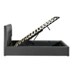 Κρεβάτι διπλό Sonnie pakoworld με αποθηκευτικό χώρο ύφασμα ανθρακί 150x200εκ - Image 5