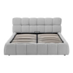 Κρεβάτι Jeby pakoworld ύφασμα σε γκρι απόχρωση με αποθηκευτικό χώρο 160x200εκ - Image 5