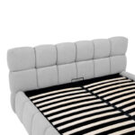 Κρεβάτι Jeby pakoworld ύφασμα σε γκρι απόχρωση με αποθηκευτικό χώρο 160x200εκ - Image 6