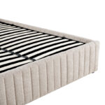 Κρεβάτι διπλό Zilin pakoworld ύφασμα μπουκλε μπεζ με αποθηκευτικό χώρο 160x200εκ - Image 7