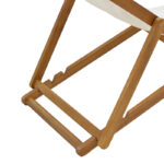 Σεζλόνγκ Franclow pakoworld ξύλο ακακίας φυσικό-πανί pvc λευκό - Image 6