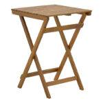 Τραπεζαρία Elijie-Lazio pakoworld σετ 3τεμ πτυσσόμενο φυσικό μασίφ ξύλο ακακίας 50x50x70εκ - Image 3