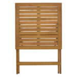 Τραπεζαρία Bistrual-Perdu pakoworld σετ 3τεμ πτυσσόμενο φυσικό μασίφ ξύλο ακακίας 60x60x72εκ - Image 4