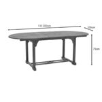 Τραπεζαρία Bistrual-Sopho pakoworld σετ 5τεμ επεκτεινόμενο φυσικό μασίφ ξύλο ακακίας 200/150x100x75εκ - Image 8