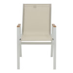 Τραπεζαρία Kliton - Azelie σετ 3τεμ pakoworld αλουμίνιο σε λευκή απόχρωση 80x80x74εκ - Image 5