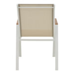 Τραπεζαρία Kliton - Azelie σετ 5τεμ pakoworld αλουμίνιο σε λευκή απόχρωση 80x80x74εκ - Image 6