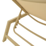 Ξαπλώστρα Boka pakoworld αλουμίνιο cappuccino- textilene σε σαμπανί 60x192x31εκ - Image 5