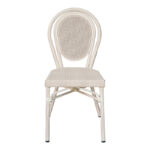 Καρέκλα Nacia pakoworld στοιβαζόμενη αλουμίνιο-textilene λευκό 45x59x85εκ - Image 3