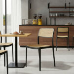 Καρέκλα Westley pakoworld pp φυσικό-μαύρο 55x47x81εκ - Image 2