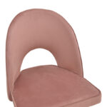 Σκαμπό μπαρ Casenio pakoworld σάπιο μήλο βελούδο-πόδι μαύρο με χρυσό μέταλλο 48x50x117εκ - Image 6