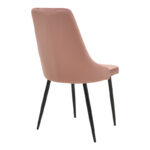 Καρέκλα Azori pakoworld σάπιο μήλο βελούδο-πόδι μαύρο μέταλλο 49x55x85εκ - Image 2