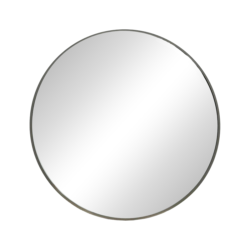 298-000014 Καθρέπτης Nhaos pakoworld μαύρο αλουμίνιο Φ60x2.5εκ