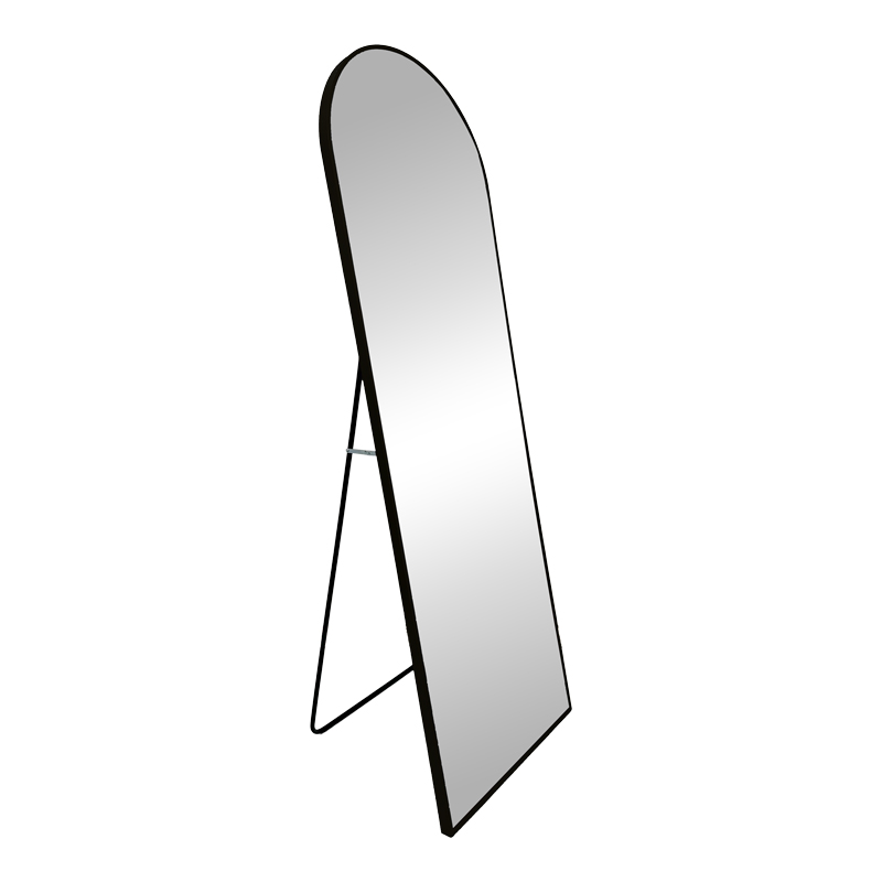 298-000026 Καθρέπτης Lorens pakoworld μαύρο αλουμίνιο 46x40x150εκ