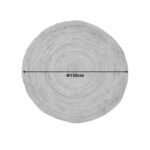 Χαλί Solon Inart μπεζ γιούτα Φ150x1εκ - Image 2