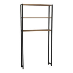 Έπιπλο πλυντηρίου Bothy pakoworld oak μελαμίνης-μαύρο μέταλλο 73x22x150εκ