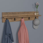 Κρεμάστρα τοίχου Esform pakoworld oak μελαμίνης 80x11x18εκ - Image 2