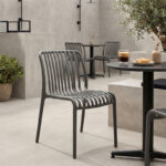 Καρέκλα Zoi pakoworld pp σε ανθρακί απόχρωση 42x58x79εκ - Image 2